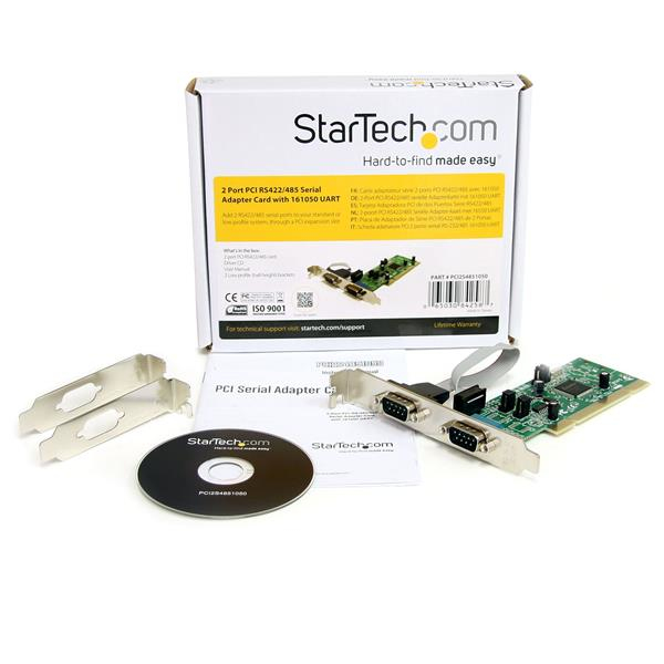 STARTECH.COM Serial Adapter Card 2 Port PCI Rs422/485 With 161050 Uart
