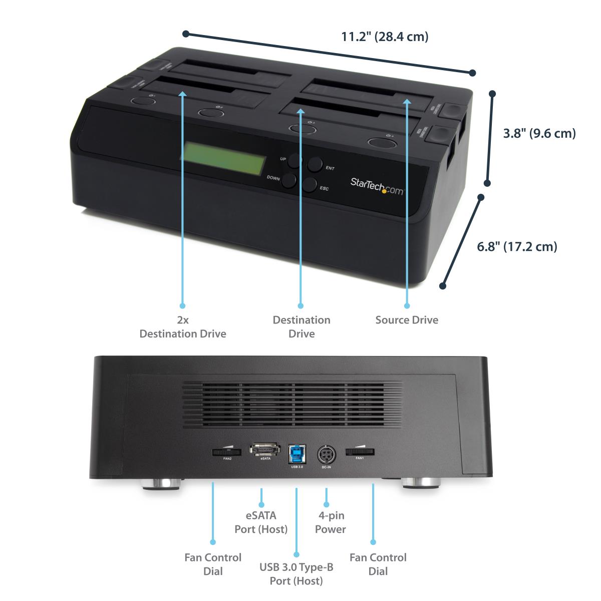 STARTECH.COM Hard Drive Duplicator Dock 4 Bay USB 3.0 Esata To SATA 1:3
