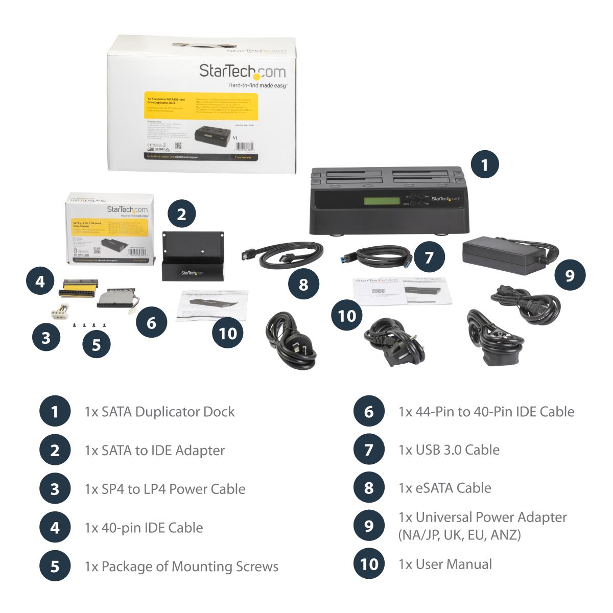 STARTECH.COM Hard Drive Duplicator Dock 4 Bay USB 3.0 Esata To SATA 1:3
