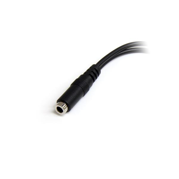 STARTECH.COM Headset Splitter Adapter 3.5mm 4 Pin To 2x 3 Pin 3.5mm - F/m