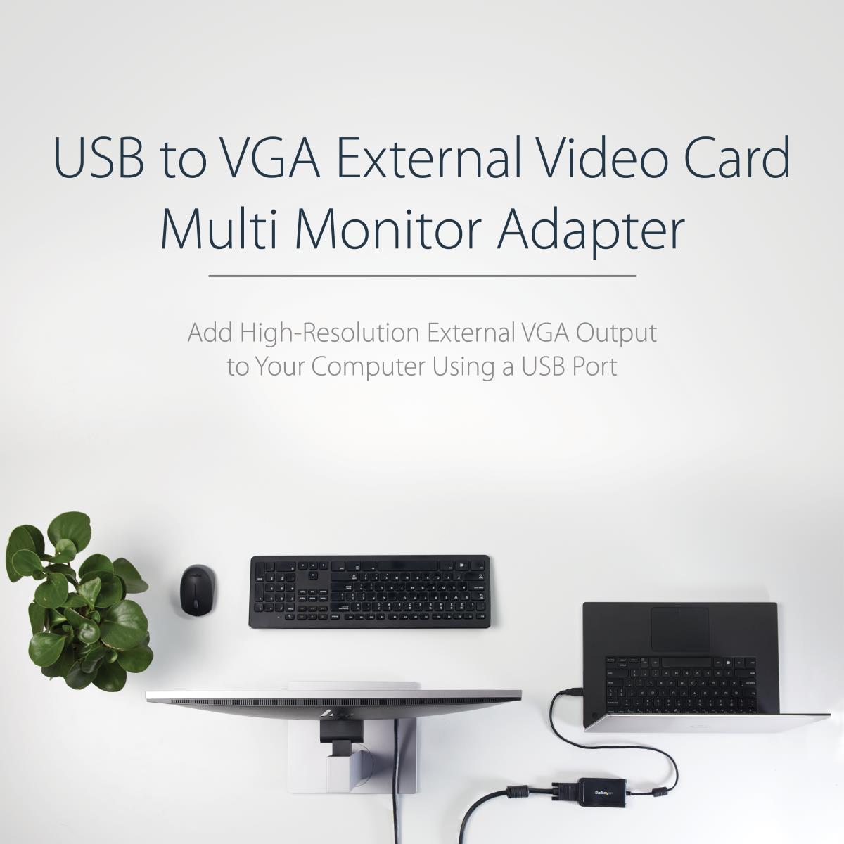 STARTECH.COM USB To Vga External Video Card Multi Monitor Adapter 1920x1200
