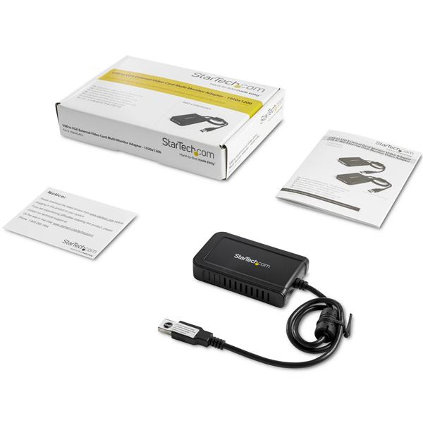 STARTECH.COM USB To Vga External Video Card Multi Monitor Adapter 1920x1200