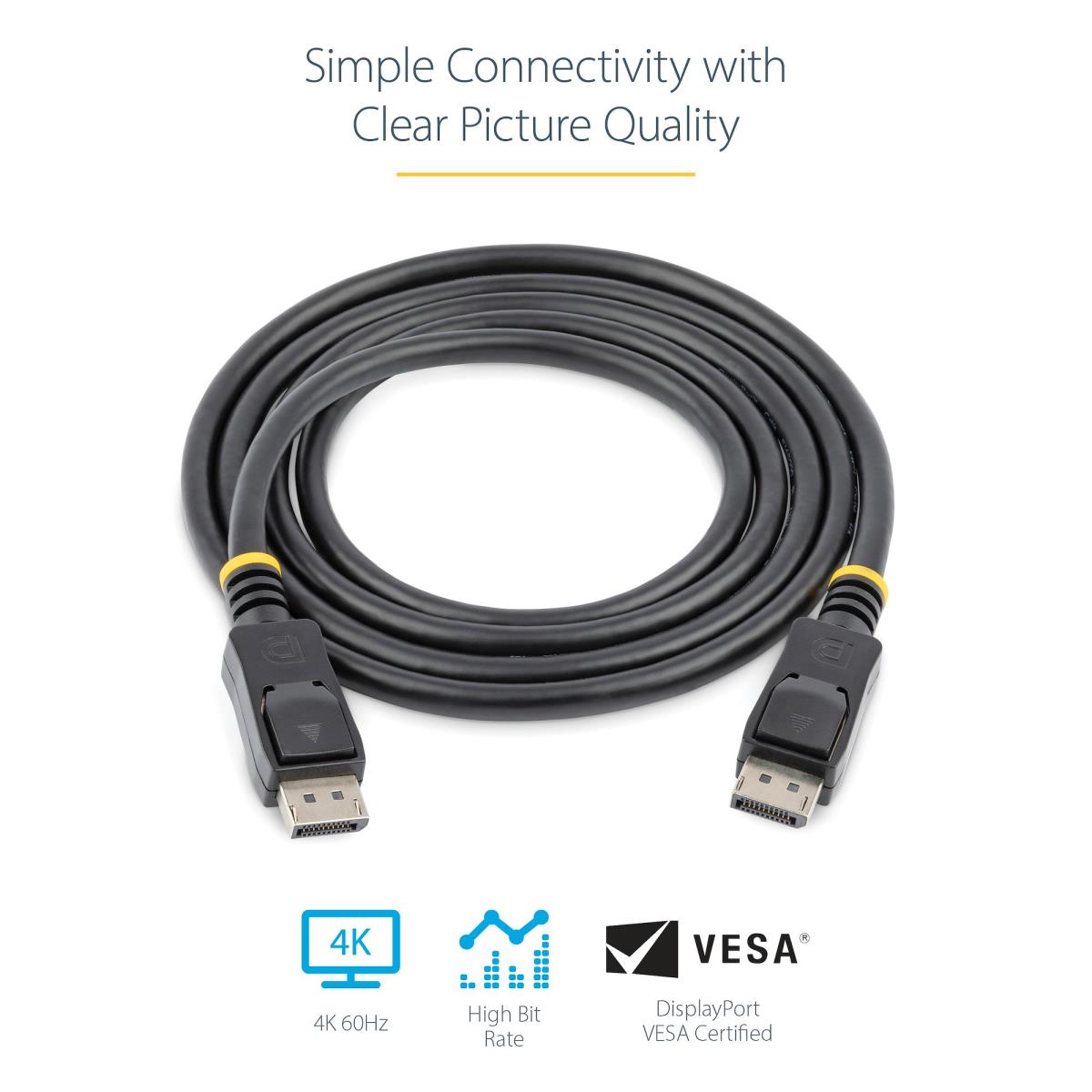 STARTECH.COM DisplayPort Cable With Latches - M/m 1m