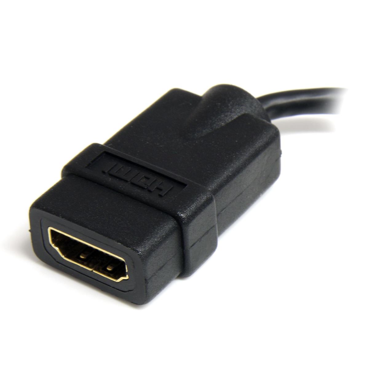 STARTECH.COM High Speed Hdmi Adapter Cable W/ Ethernet To Hdmi Micro 5in