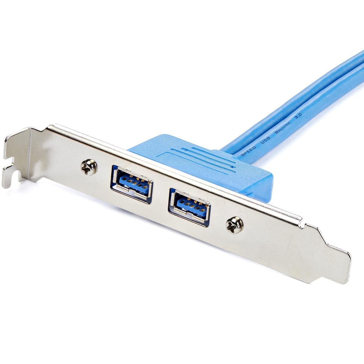 STARTECH.COM Plate Adapter 2 Port USB 3.0 A Female Slot