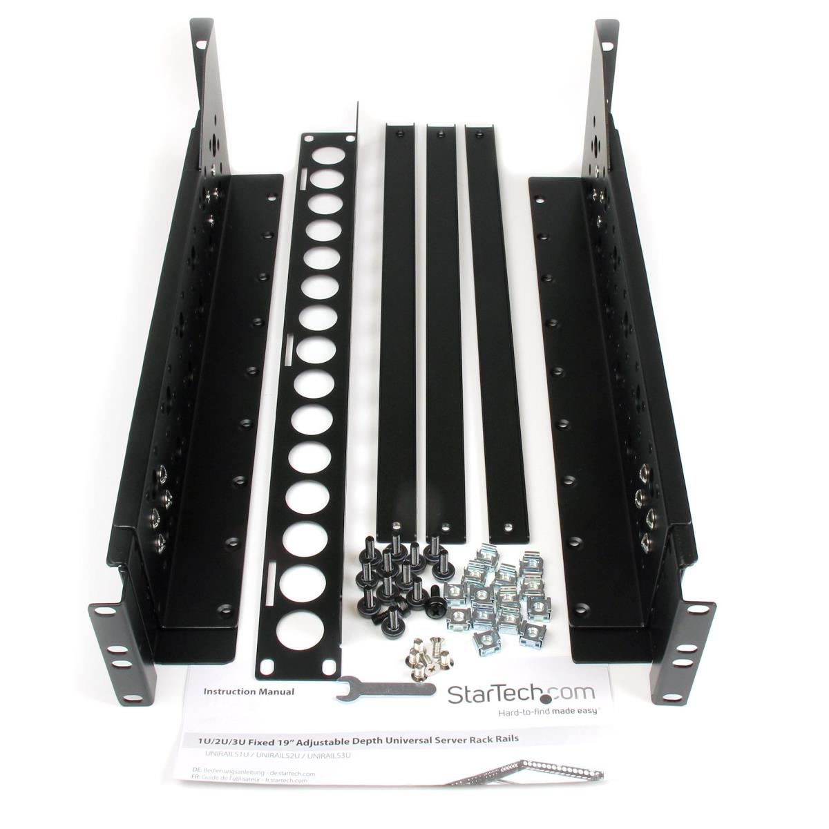 STARTECH.COM Universal Server Rack Rails 3u Fixed 19 Inch Adjustable Depth