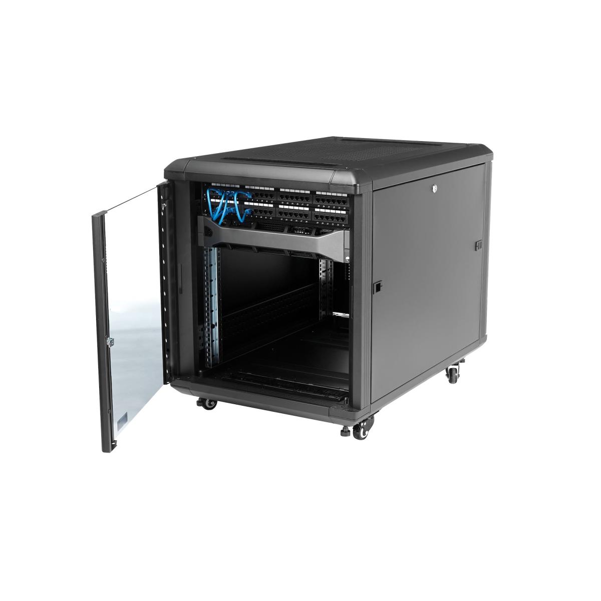 STARTECH.COM Knock-down Server Rack Cabinet With Casters 12u 36in