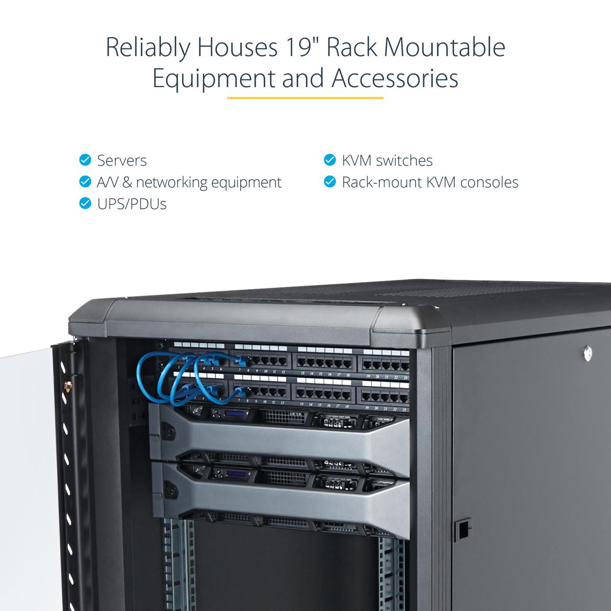 STARTECH.COM Knock-down Server Rack Cabinet With Casters 12u 36in