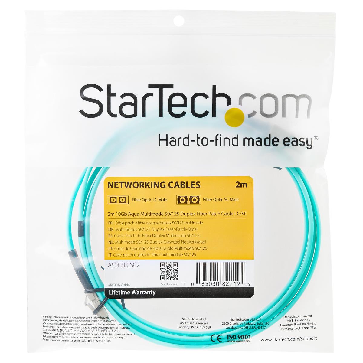 STARTECH.COM Fiber Patch Cable - Lc / Lc - Multimode 50/125 2m