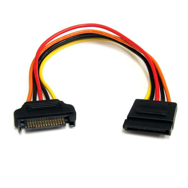 STARTECH.COM Power Extension Cable SATA 15 Pin 8in