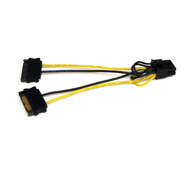 STARTECH.COM SATA Power To 8 Pin Pci-e Video Card Power Cable Adapter 6in