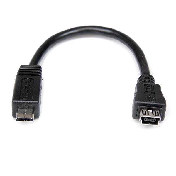STARTECH.COM Micro USB To Mini USB 2.0 Adapter M/f 6in