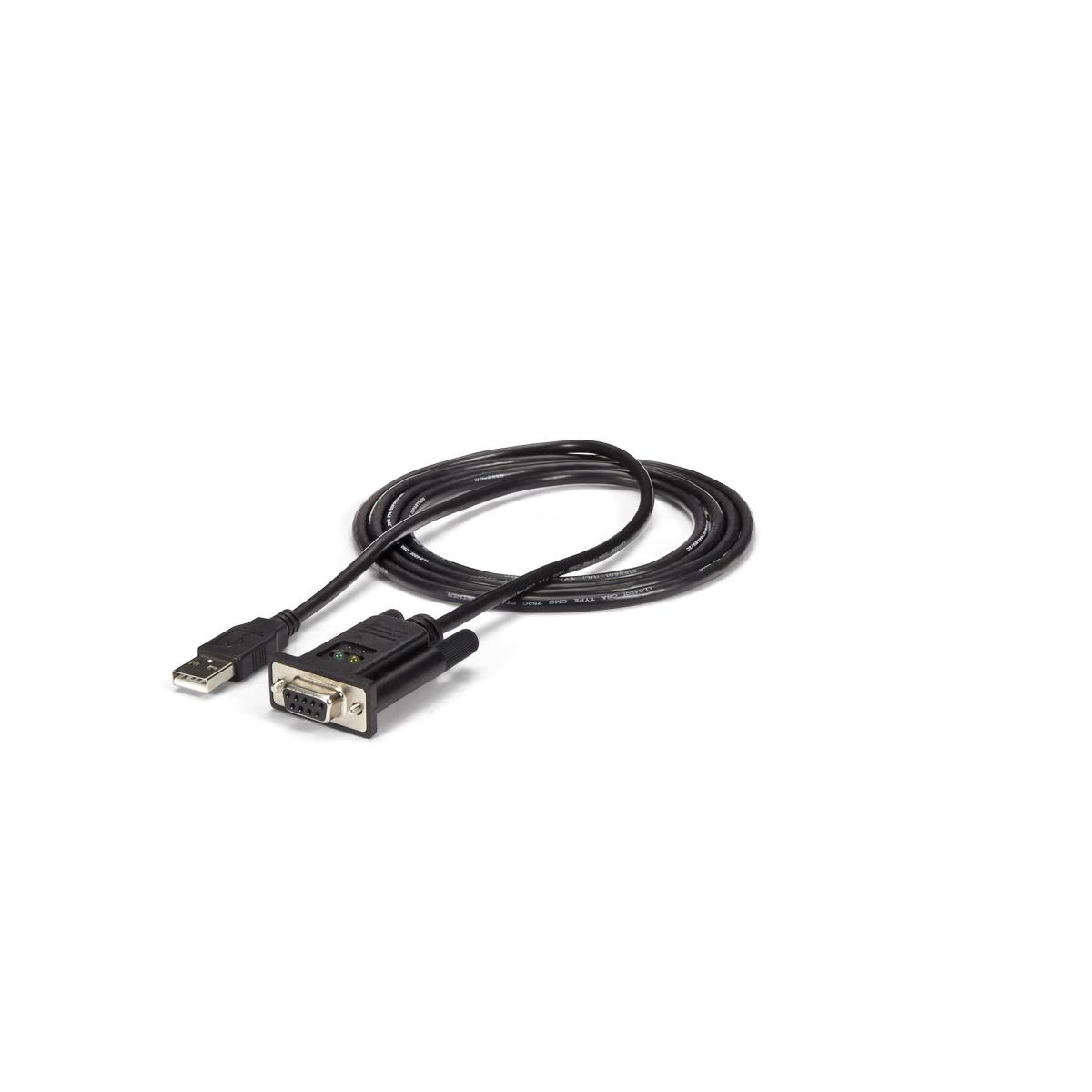 STARTECH.COM USB To Null Modem Rs232 Db9 Serial Dce Adapter Cable W/ Ftdi