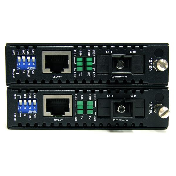 STARTECH.COM Media Converter 10/100 Ethernet Single Mode Wdm Fiber Kit Sc