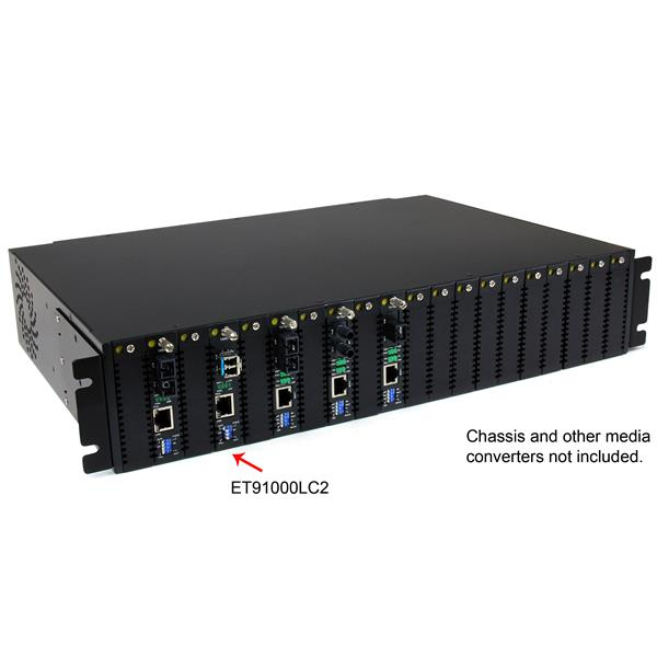 STARTECH.COM Fiber Media Converter Gigabit 1000mbps Mm Fibre Lc 550m