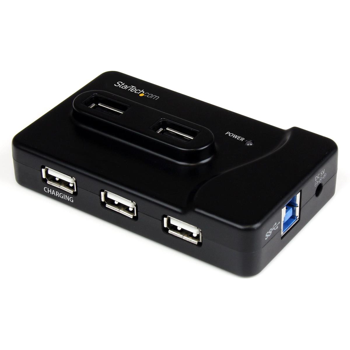 STARTECH.COM Combo Hub With 2a Charging Port 6 Port USB 3.0 / USB 2.02x USB 3.0 & 4x USB 2.0