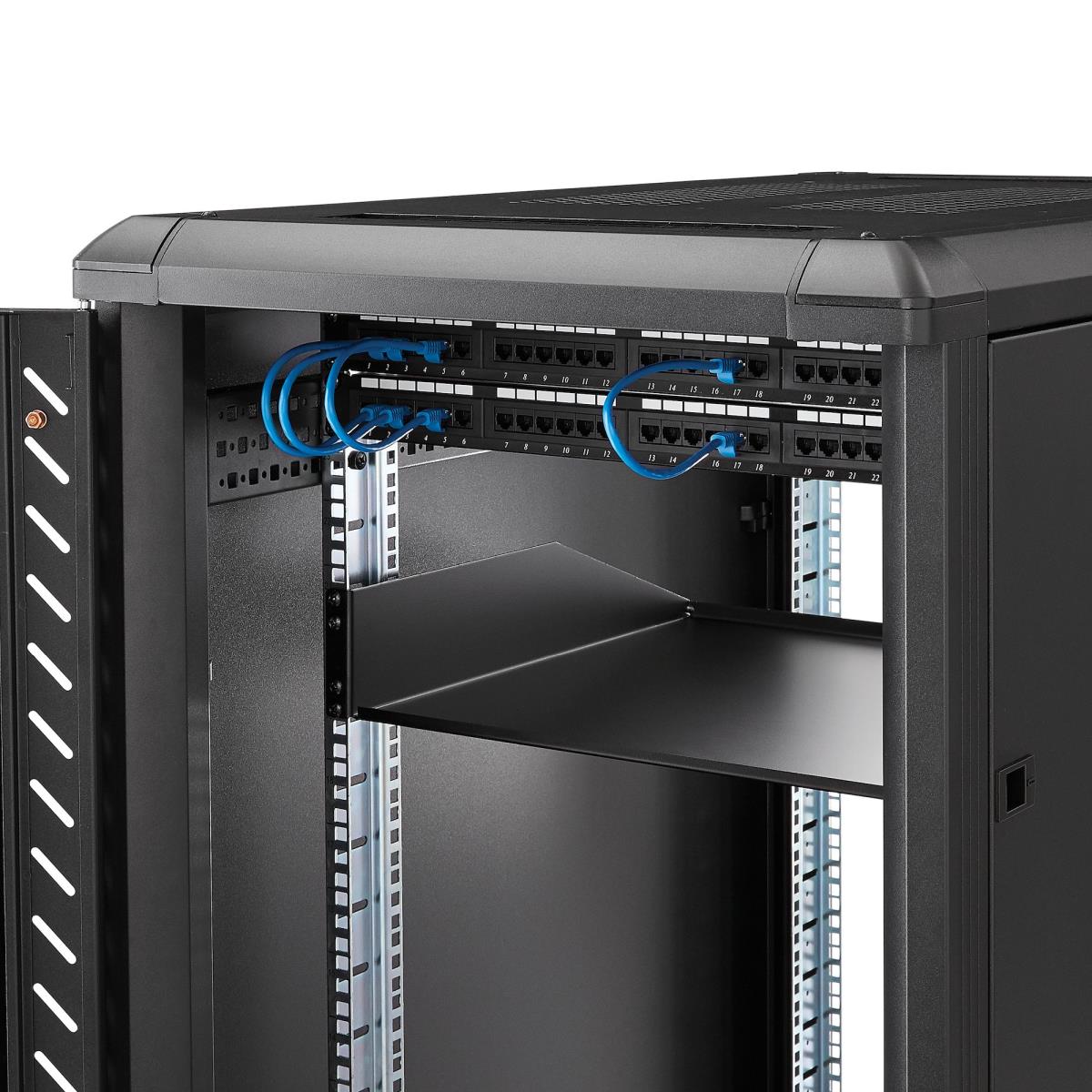 STARTECH.COM Fixed Server Rack Shelf - 2u Cantilever Shelf 125lbs 56kg