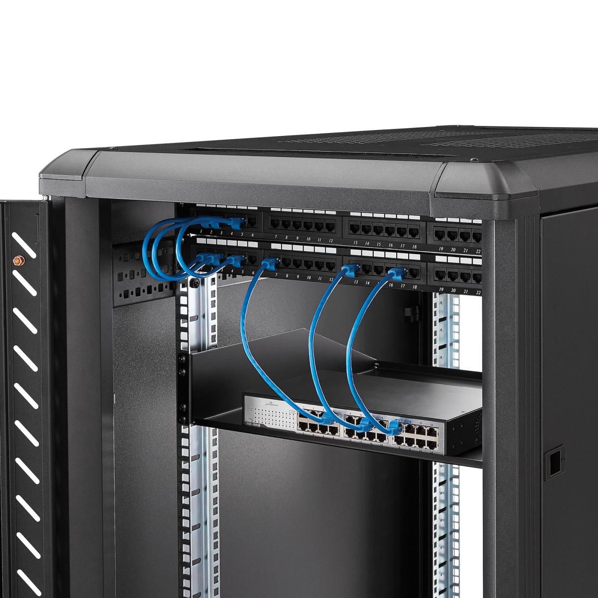 STARTECH.COM Fixed Server Rack Shelf - 2u Cantilever Shelf 125lbs 56kg