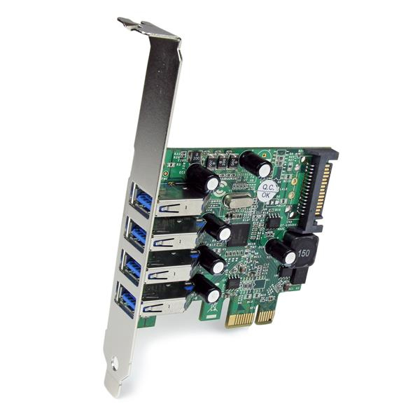STARTECH.COM Card Adapter Pci-e 4 Port pci-e Super Speed USB3.0 Controller