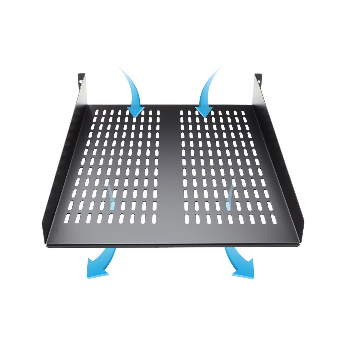 STARTECH.COM Fixed Server Rack Shelf2u 22in Vented Cantilever Shelf