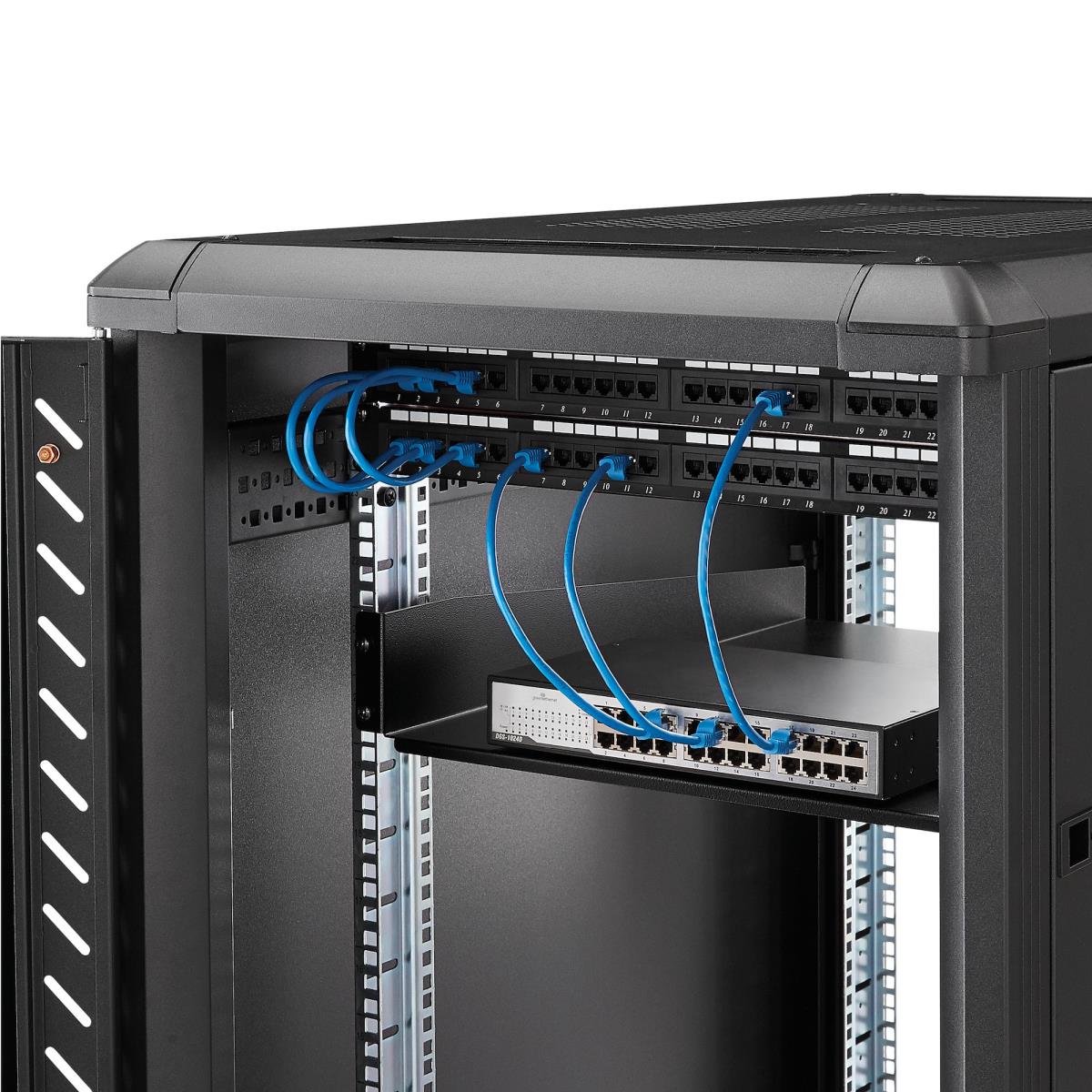 STARTECH.COM Fixed Server Rack Shelf2u 22in Cantilever Shelf 50lbs / 22kg