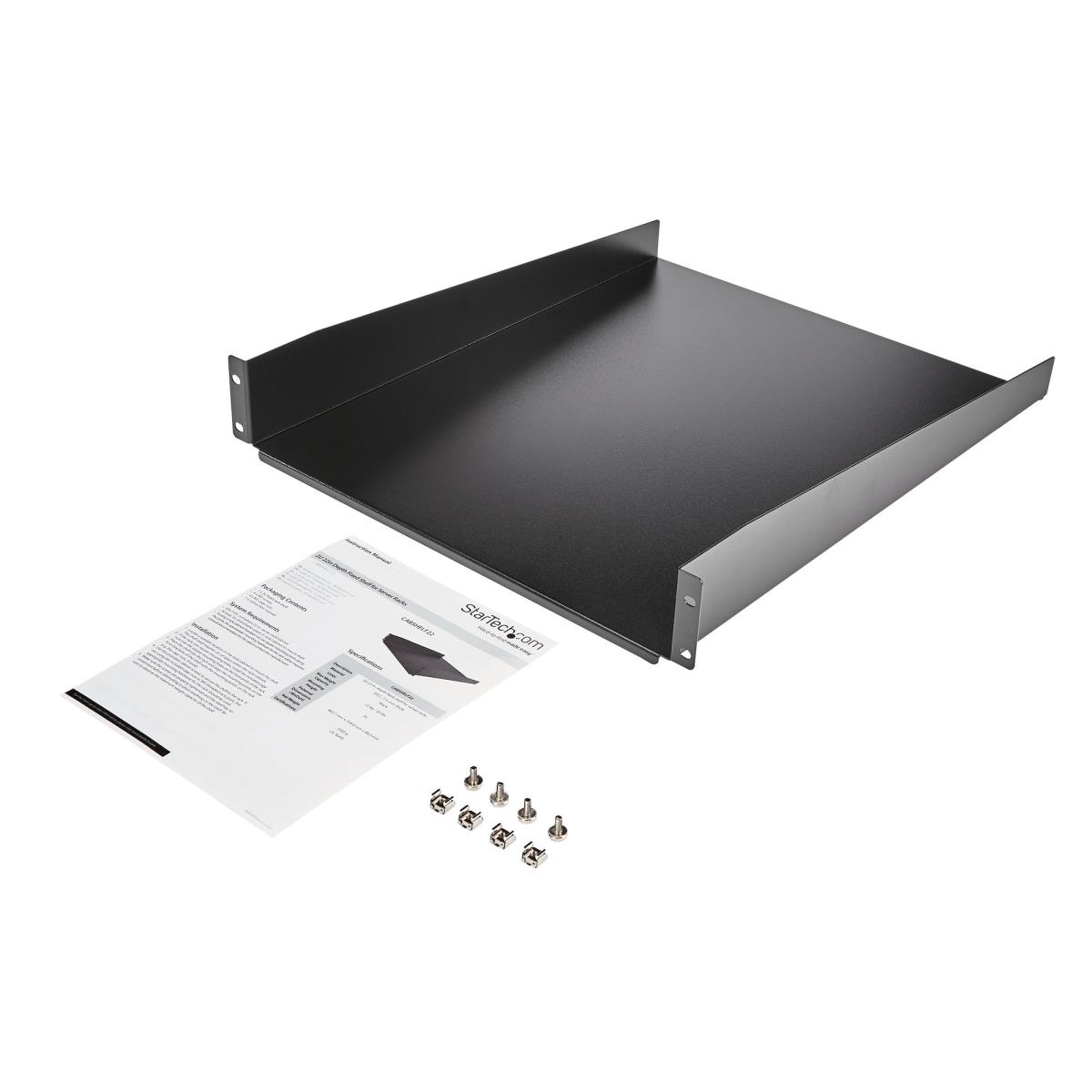 STARTECH.COM Fixed Server Rack Shelf2u 22in Cantilever Shelf 50lbs / 22kg