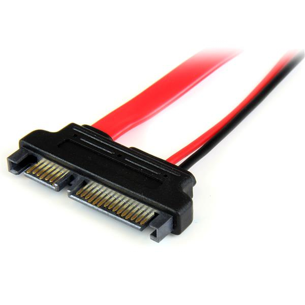STARTECH.COM Slimline SATA Female To SATA Adapter With Power 15cm