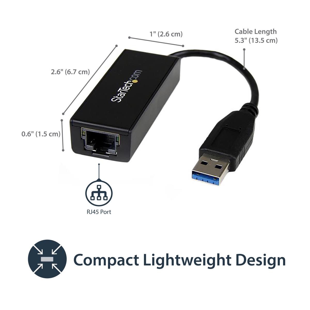 STARTECH.COM Network Adapter USB 3.0 To Gigabit Ethernet Nic
