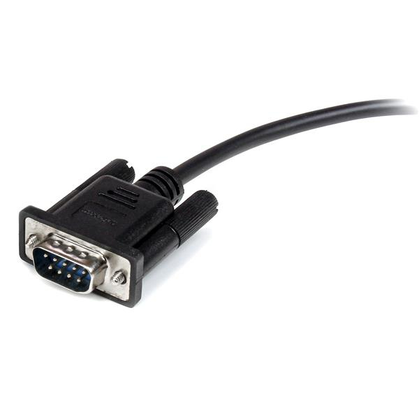 STARTECH.COM Serial Cable Straight Through Db9 Rs232 M/f 0.5m Black