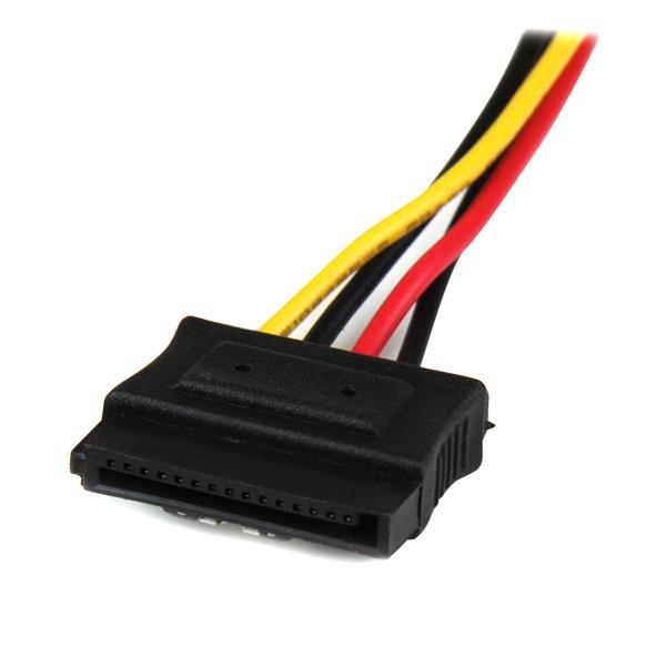 STARTECH.COM Splitter 12in 4 Pin Molex To Dual Latching SATA Y