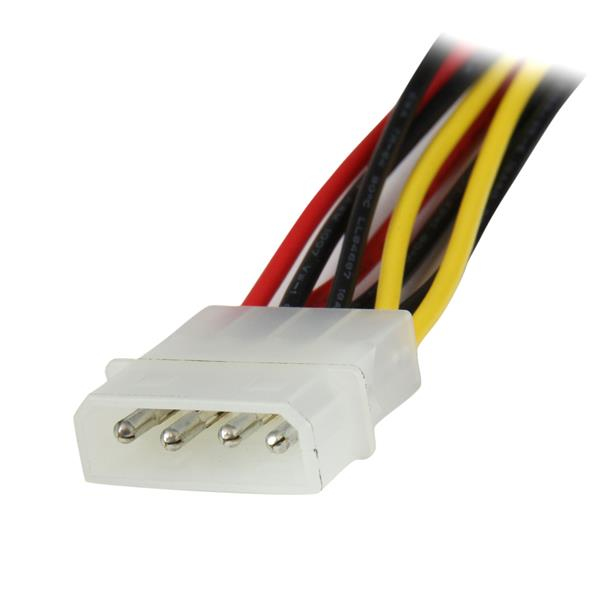 STARTECH.COM Splitter 12in 4 Pin Molex To Dual Latching SATA Y
