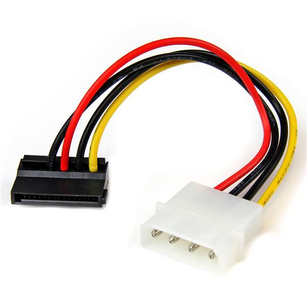 STARTECH.COM Power Cable Adapter Molex To Left Angle SATA 6in 4 Pin