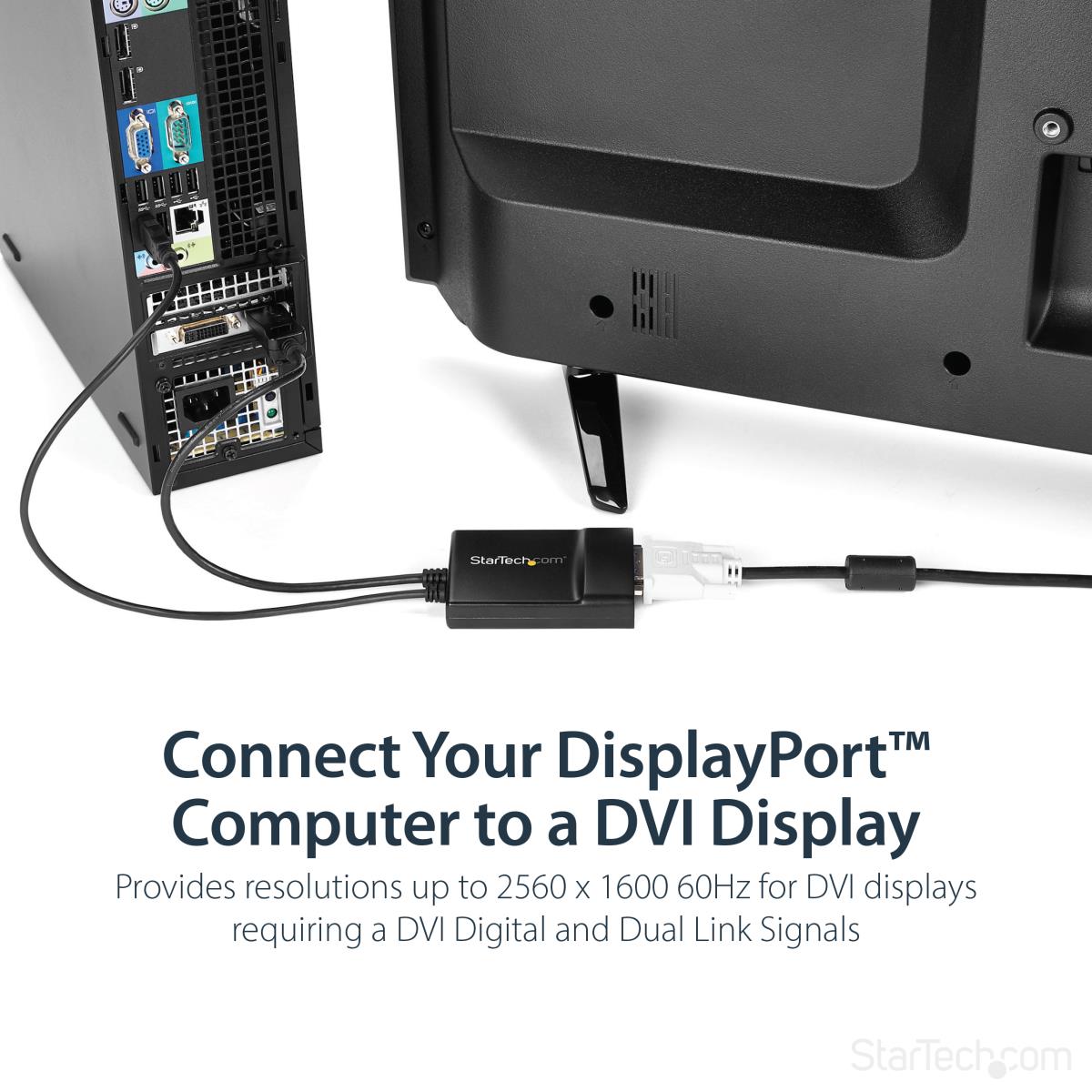 STARTECH.COM DisplayPort To DVI Dual Link Active Video Adapter Converter - Dp To DVI-d - 2560x1600