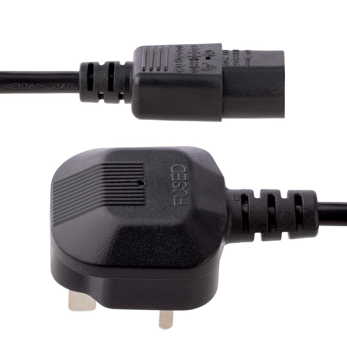 STARTECH.COM Uk Computer Power Cord Cable 3m (pxt101uk3m)