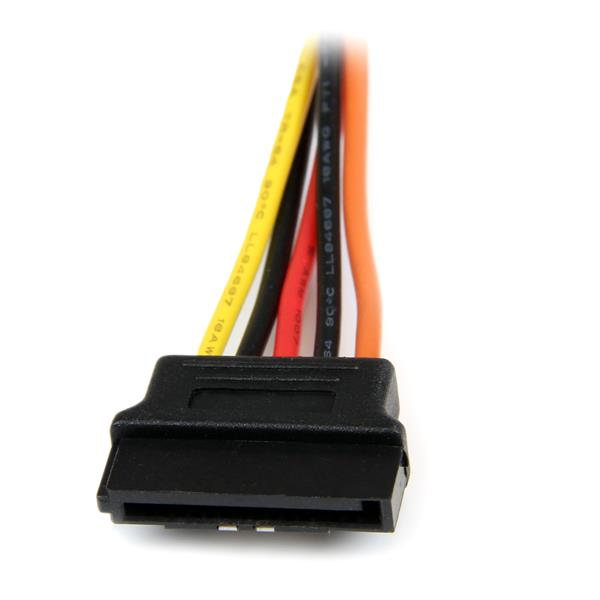 STARTECH.COM Power Cable Splitter Adapter Latching SATA SATA 15cm
