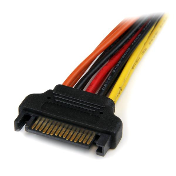 STARTECH.COM Power Cable Splitter Adapter Latching SATA SATA 15cm