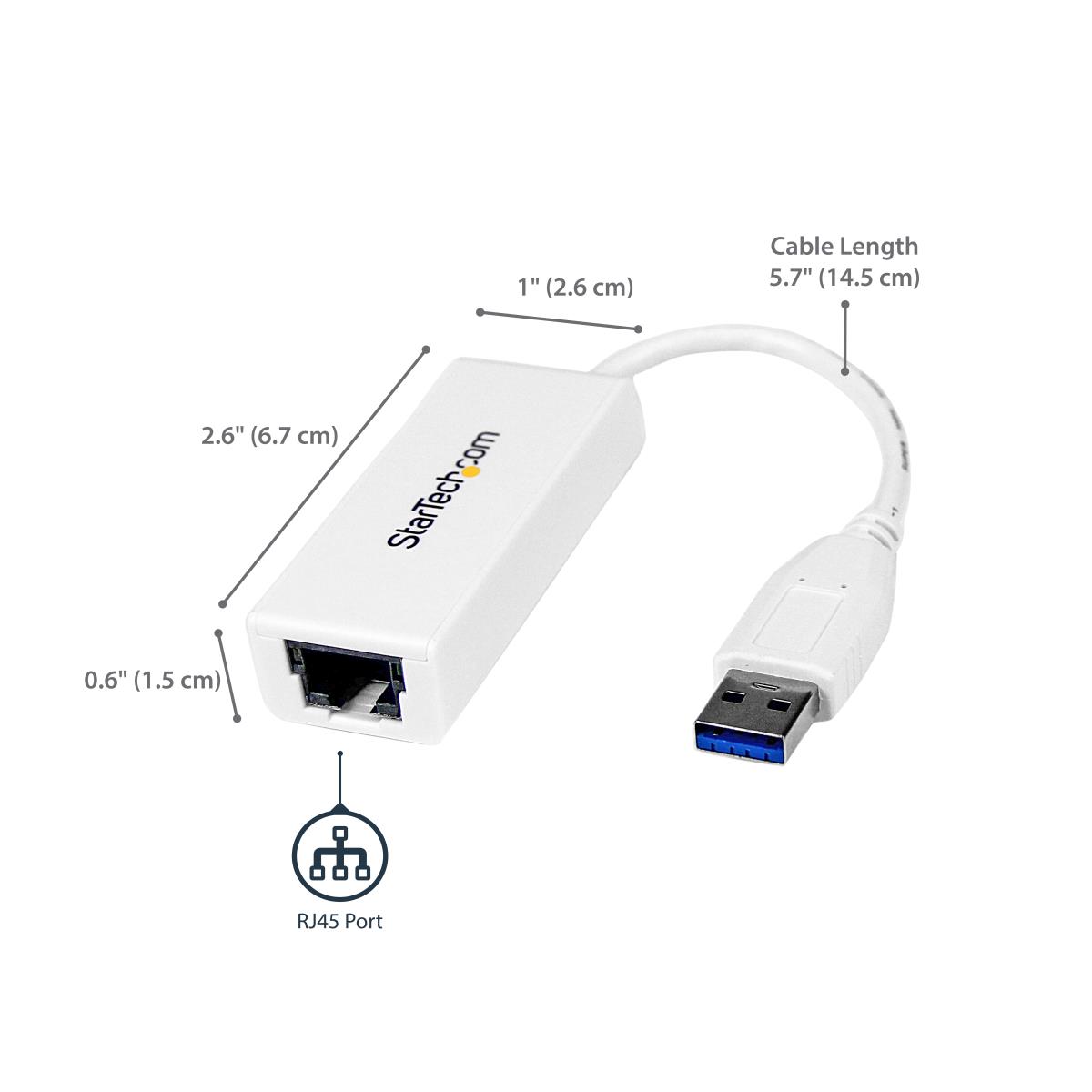 STARTECH.COM Network Adapter USB 3.0 To Gigabit 10/100/1000