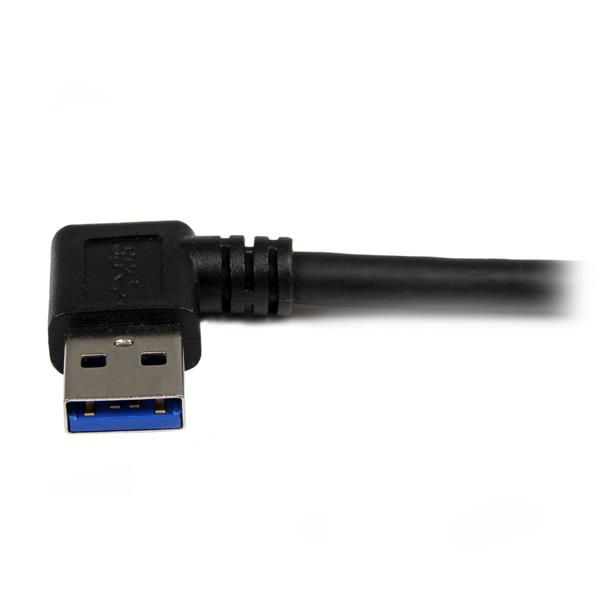 STARTECH.COM Superspeed USB 3.0 Cable - Right Angle A To B - M/m 1m Black