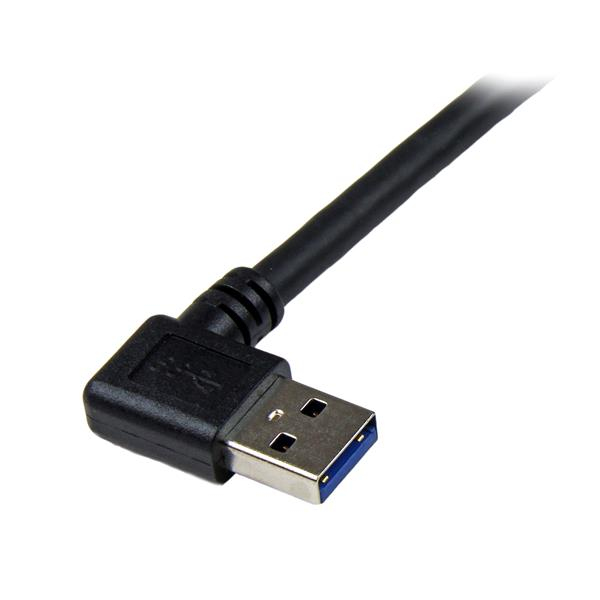 STARTECH.COM Superspeed USB 3.0 Cable - Right Angle A To B - M/m 1m Black