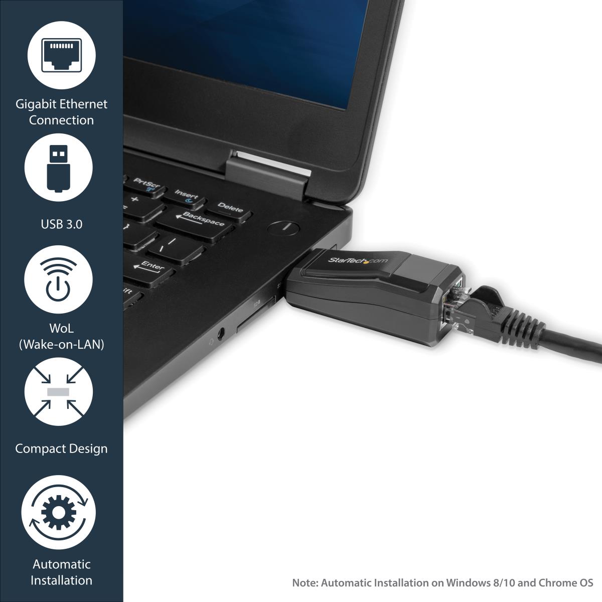 STARTECH.COM Nic Network Adapter USB 3.0 To Gigabit Ethernet - 10/100/1000 mbps
