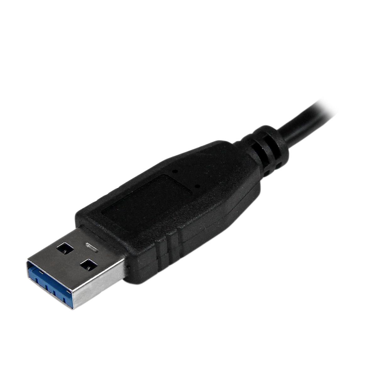 STARTECH.COM Portable 4 Port Superspeed Mini USB 3.0 Hub - Black