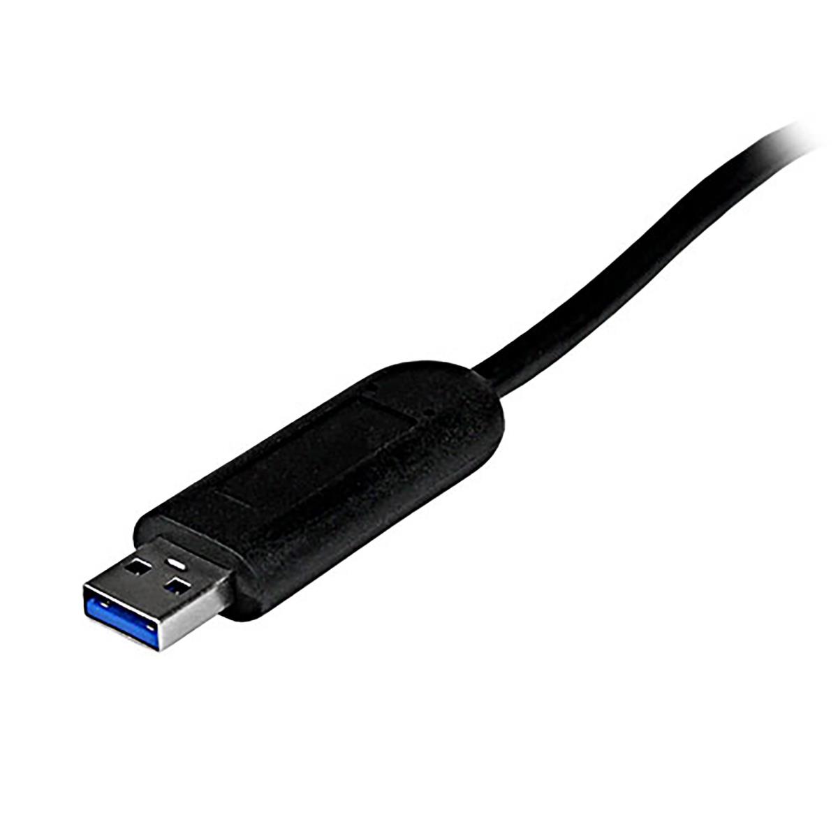 STARTECH.COM External Mini USB 3 Hub With Integrated Cable 4port