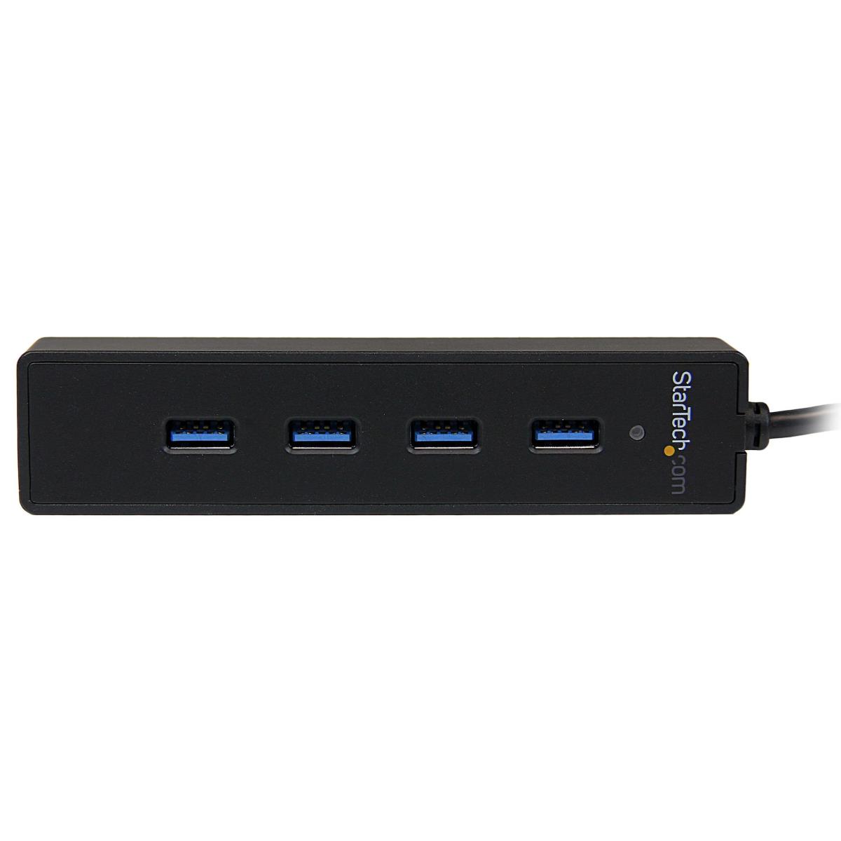 STARTECH.COM External Mini USB 3 Hub With Integrated Cable 4port