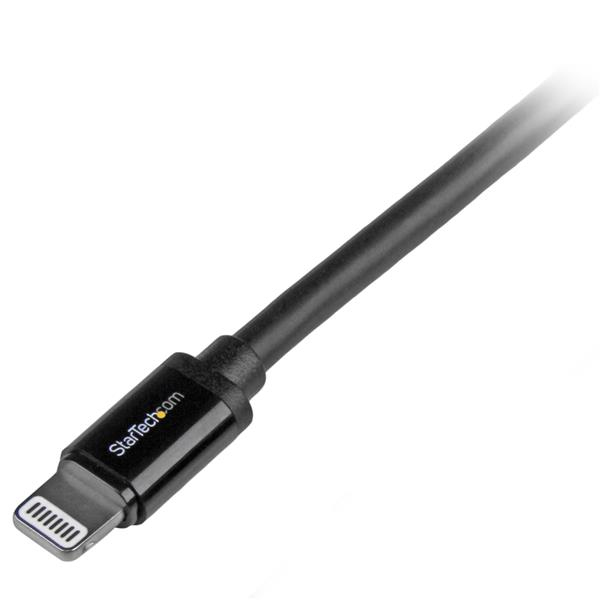 STARTECH.COM Apple 8-pin Lightning To USB Cable Long Black 2m