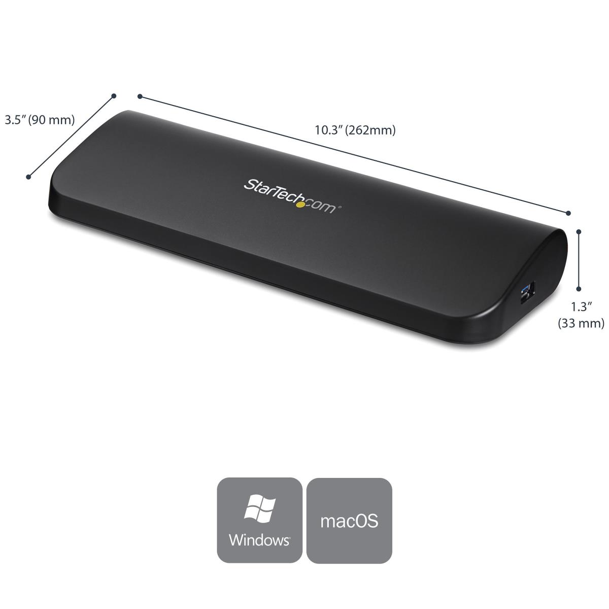 STARTECH.COM Docking Station - Hdmi DVI Vga Dual Video Universal USB 3.0