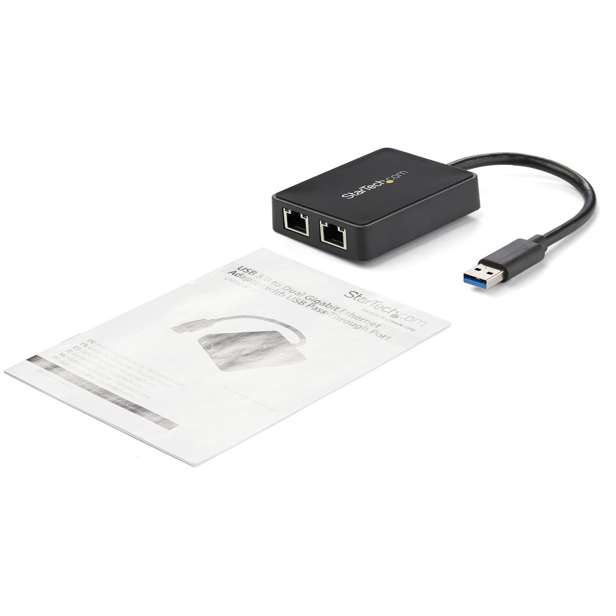 STARTECH.COM Gigabit Ethernet Lan Adapter USB 3 2port 10/100/1000