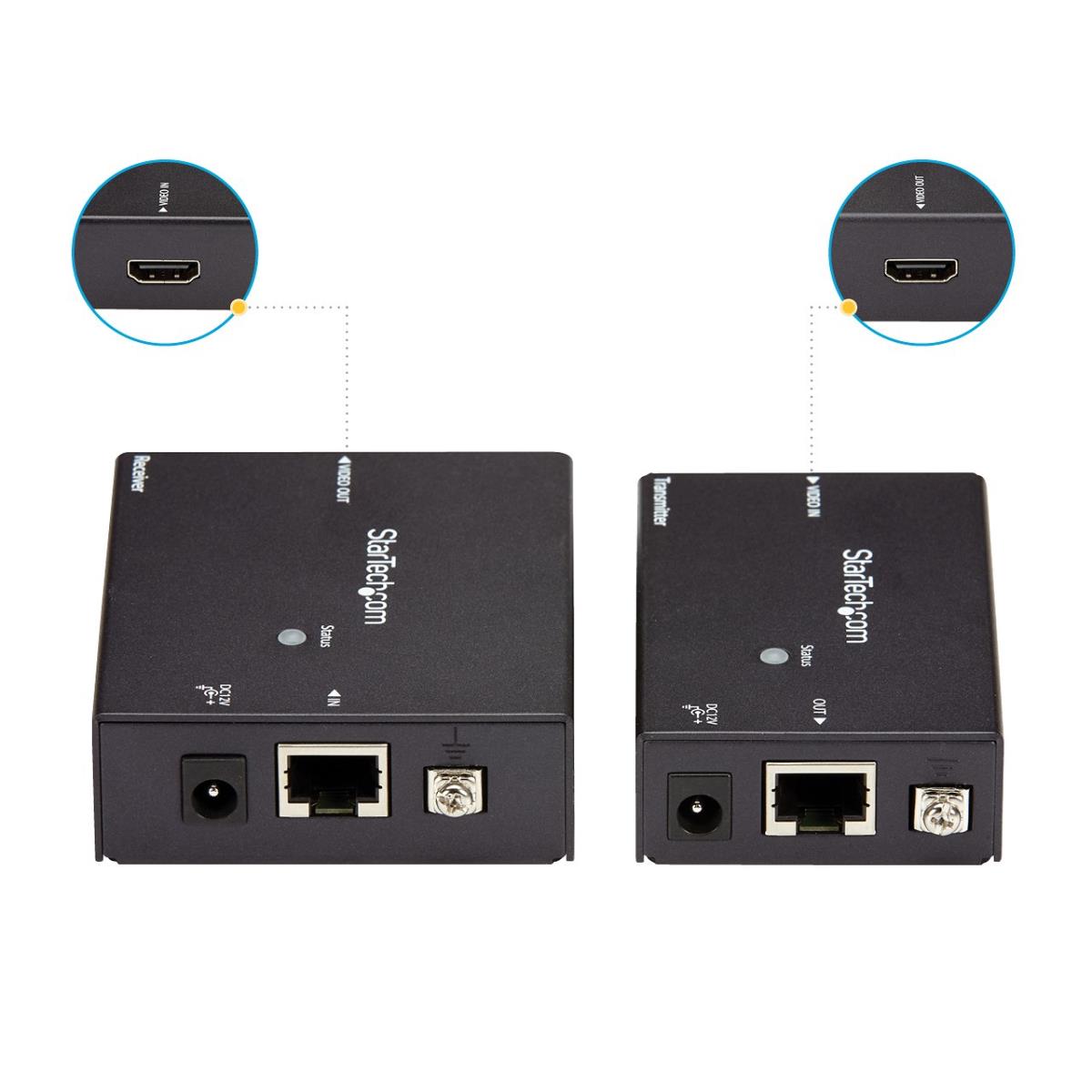STARTECH.COM Hdmi Over Single Cat5 Extender With Power Over Cable - 70m