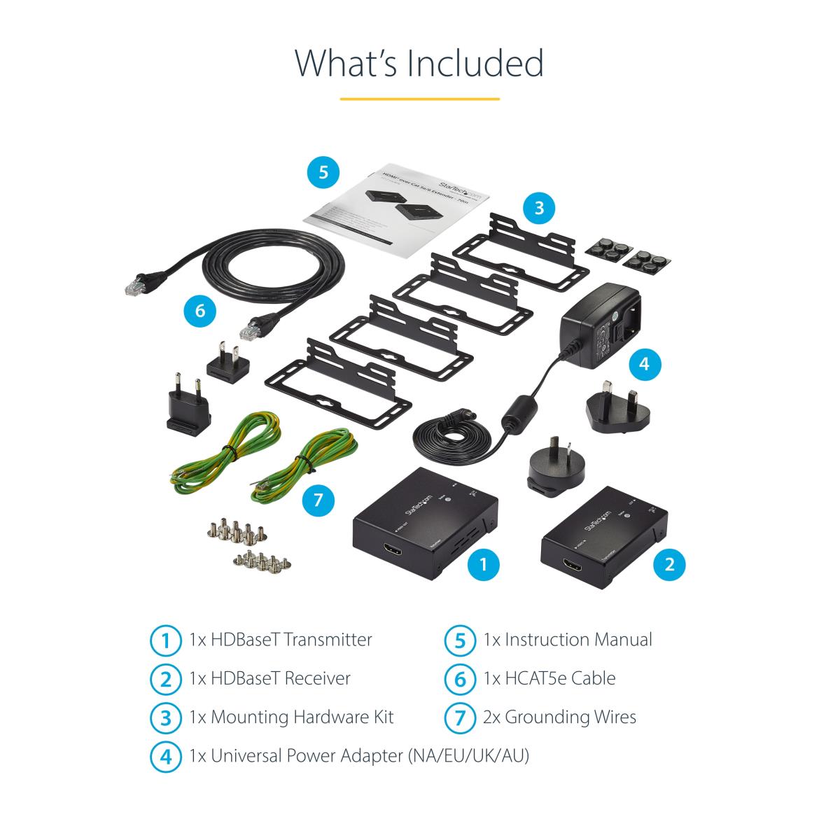 STARTECH.COM Hdmi Over Single Cat5 Extender With Power Over Cable - 70m