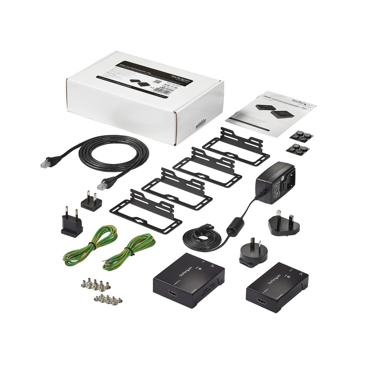 STARTECH.COM Hdmi Over Single Cat5 Extender With Power Over Cable - 70m