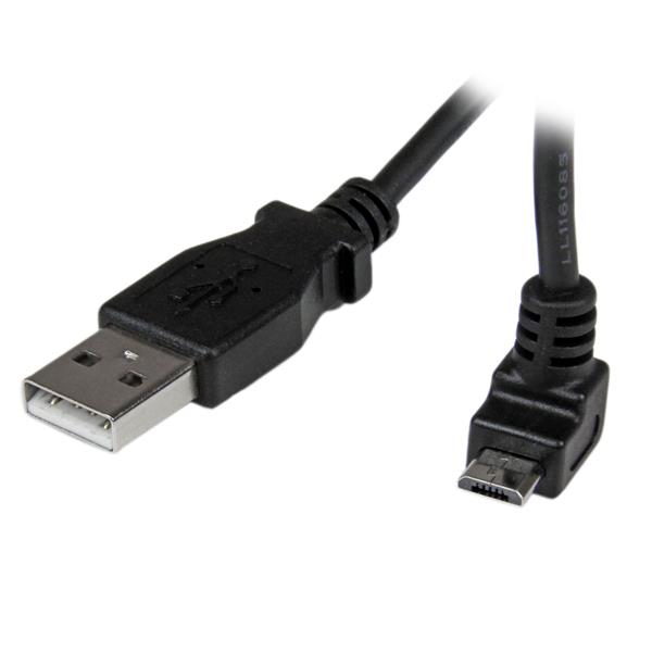 STARTECH.COM Angled Micro USB Cable USB To Up Angle Micro USB 1m
